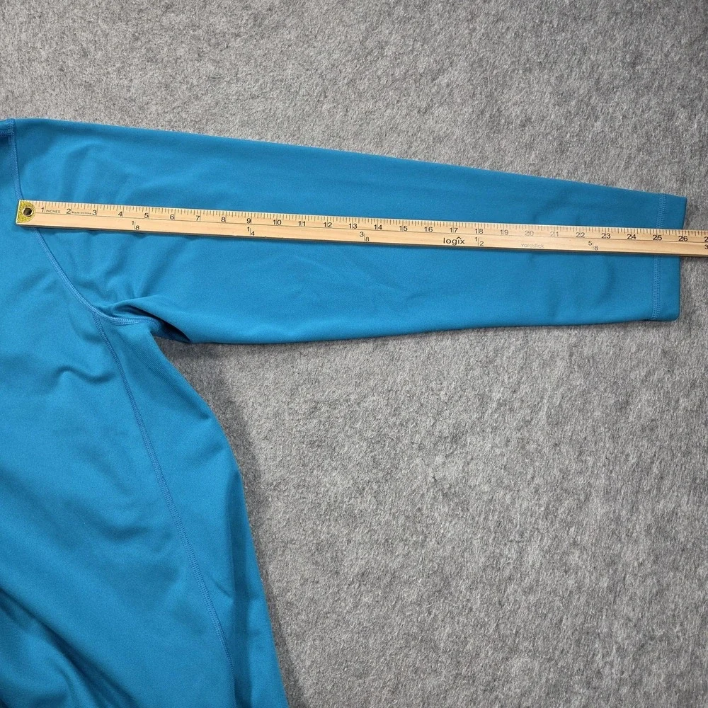 The North Face Pullover Mens 2XL Blue Long Sleeve Fleece 1/4 Zip Hiking Top